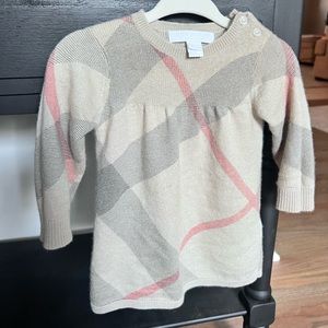 Baby Burberry sweater dress